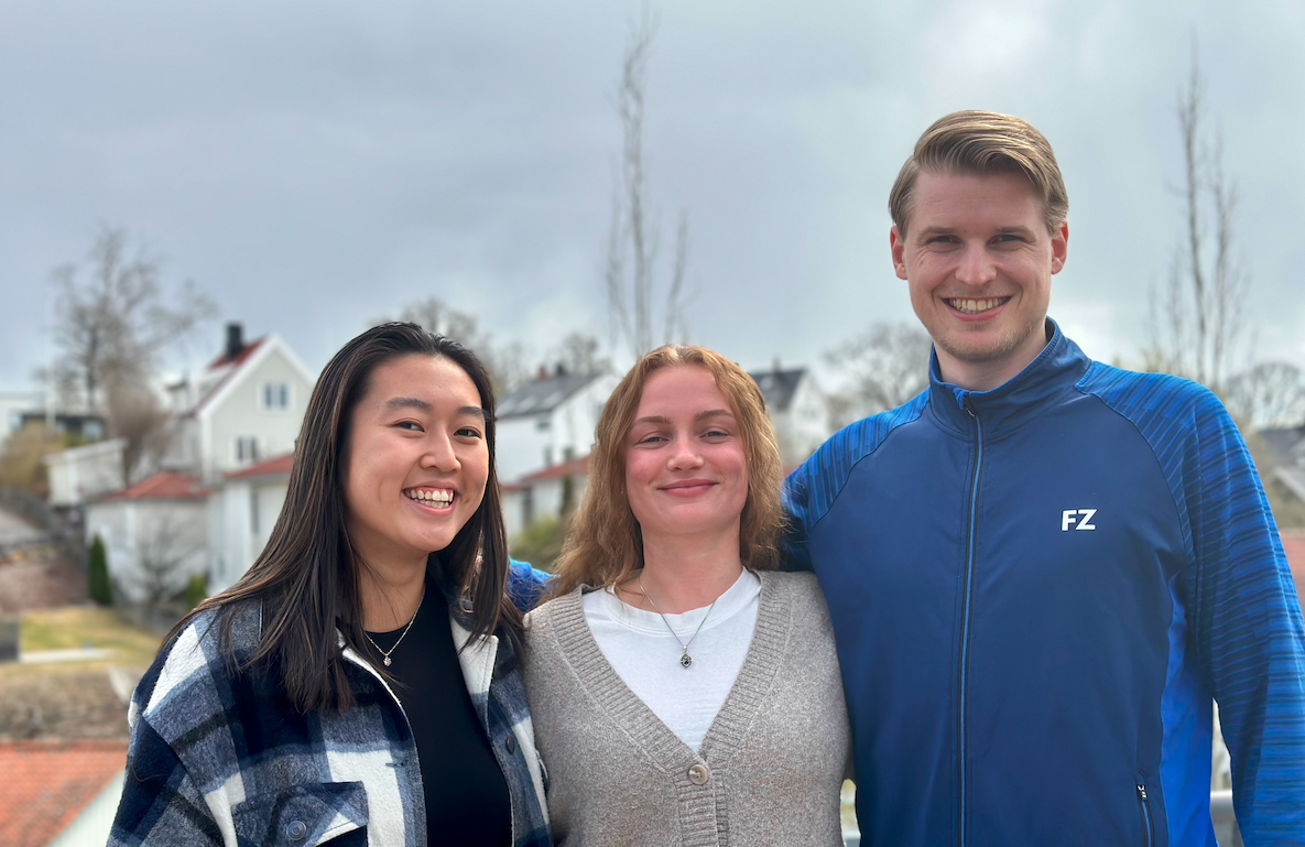 Fra venstre: Aimee Hong, Marie Christensen, Fredrik Kristensen