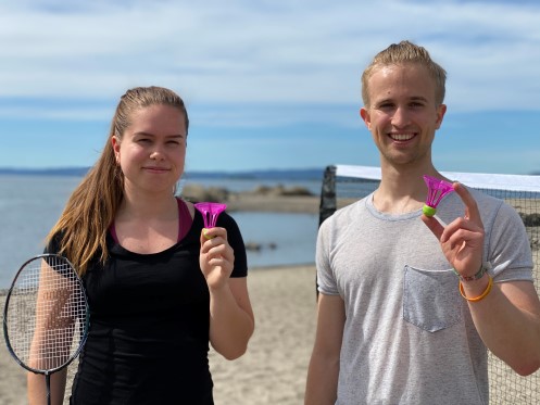 Landslagsspillere Emilie Hamang og Sturla Flåten Jørgensen 