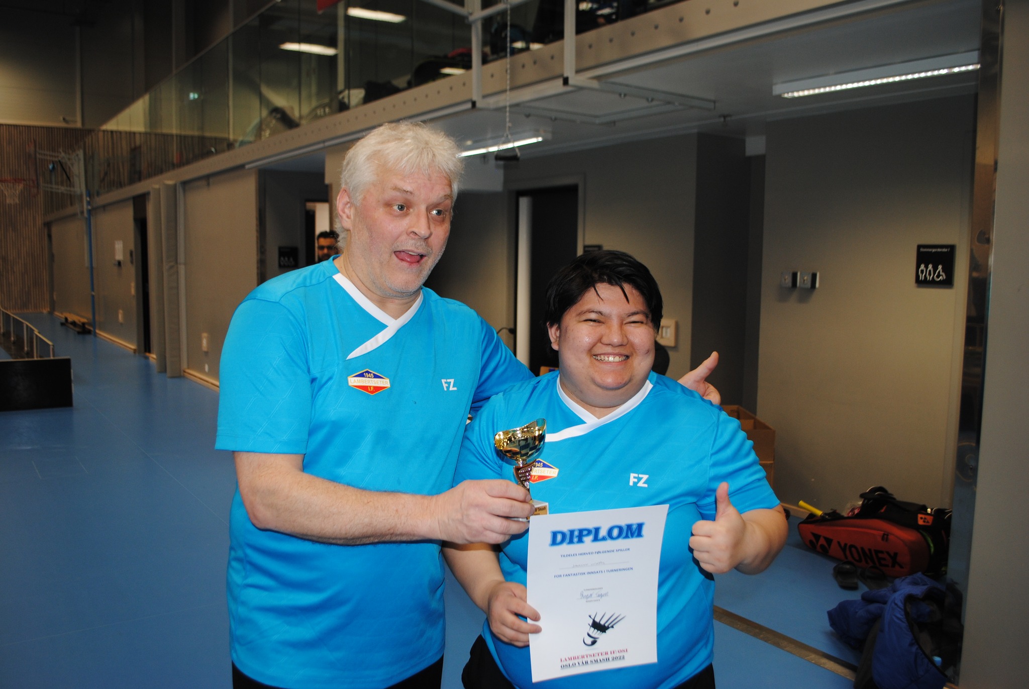  Roger og Janelyn Oliveros fra Lambertseter. Foto: Lambertseter IF Badminton/Torbjørn Andersen